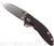 Rick Hinderer Knives Skinny XM-18 Slicer folding knife with thumb studs and flipper tab - shown open presentation side.  Stonewash 20CV stainless steel plain edge blade.  Black G-10 handle with stonewash lock.  Model K1011SSGS00.