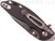 Rick Hinderer Knives Skinny XM-18 Slicer folding knife with thumb studs and flipper tab - shown closed pocket clip side.  Stonewash 20CV stainless steel plain edge blade.  Black G-10 handle with stonewash lock.  Model K1011SSGS00.