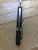 Blemished Native 5 folding knife with thumb hole - close up of back of handle shown.  Satin S30V stainless steel serrated edge blade.  Black FRN handle.  Model C41SBK5.