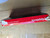 Blemished Native 5 folding knife with thumb hole - close up of damaged box shown.  Satin S30V stainless steel serrated edge blade.  Black FRN handle.  Model C41SBK5.