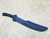 RMJ Tactical Wyvern fixed blade short sword - shown in sheath obverse.  Black 3V steel plain edge blade.  Black G-10 handle. 