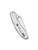 Byrd Knives Cara Cara 2 folding knife with thumb slot - shown closed pocket clip side.  Satin 8Cr13MoV stainless steel combo edge blade.  Stainless steel handle.  Model BY03PS2.