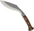 Condor Tool and Knife Heavy Duty Kukri fixed blade knife - shown out of sheath reverse.  1075 HC steel plain edge blade.  Wood handle.  Model CTK1813-10HC.