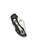 Byrd Knives Robin 2 folding knife with thumb slot - shown closed pocket clip side.  Satin 8Cr13MoV stainless steel plain edge blade.  Black FRN handle.  Model BY10PBK2.