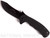 Emerson Knives Rendezvous BT folding knife with thumb stud and Emerson Wave opener - shown open presentation side.  Black 154CM stainless steel plain edge blade.  Black G-10 handle.  Model REND-BT.