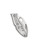 Byrd Knives Crossbill folding knife with thumb slot - shown closed pocket clip side.  Satin 8Cr13MoV stainless steel combo edge blade.  Stainless steel handle.  BY07PS.