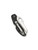 Byrd Knives Meadowlark 2 Rescue folding knife with thumb slot - shown closed pocket clip side.  Satin 8Cr13MoV stainless steel serrated edge blade.  Black G-10 handle.  Model BY19SBK2.