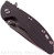Rick Hinderer Knives XM-18 3.5" Slicer folding knife with thumb stud and flipper tab - shown closed presentation side.  Stonewash 20CV stainless steel plain edge blade.  Black G-10 handle with stonewash titanium lock side.  Model K2012SGS00.