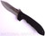 Emerson Knives CQC-8 SFS folding knife with thumb disk, flipper tab, and Emerson Wave opener - shown open presentation side.  Satin 154CM stainless steel combo edge blade.  Black G-10 handle.  Model CQC-8-F-SFS.