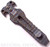 Rick Hinderer Knives HS TacTool Steel Flame pocket tool - shown reverse.  Flame finish titanium construction.  Model T9000000CC.
