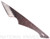 RMJ Tactical Code of Bushido Kiridashi fixed blade knife - shown out of sheath obverse.  AEB-L stainless steel plain edge blade.  Model K-COB-KIR.