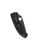 Spyderco Tenacious folding knife with thumb hole - shown closed pocket clip side.  Black 8Cr13MoV stainless steel plain edge blade.  Black FRN handle.  Model C122PBBK.