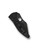 Spyderco Yojimbo 2 folding knife with thumb hole - shown closed pocket clip side.  Black S30V stainless steel plain edge blade.  Black G-10 handle. Model C85GPBBK2.