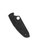 Spyderco Pacific Salt 2 folding knife with thumb hole - shown closed pocket clip side.  Black H-2 stainless steel plain edge blade.  Black FRN handle.  Model C91PBBK2.