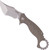 Ruike Knives Karambit folding knife with flipper tab - shown open presentation side.  14C28N stainless steel plain edge blade.  Tan G-10 handle.  Model P881-W.
