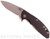Rick Hinderer Knives XM-18 3.5" Spear Point folding knife with thumb stud and flipper tab - shown open presentation side.  Stonewash 20CV stainless steel plain edge blade.  Black G-10 handle with stonewash lock side.  Model K2082SGS00.
