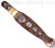 Rick Hinderer Knives Holey Pocket Clip - obverse.  Antique finished stainless steel construction.  Model K0020003HO-CA.

