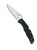 Spyderco Endura 4 folding knife with thumb hole - shown open presentation side.  Satin ZDP-189 steel plain edge blade.  British Racing Green FRN handle.  Model C10PGRE.
For reference only.
