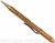 Rick Hinderer Knives Extreme Duty ink pen - shown with cap attached to back.  Bead blast brass construction.  Model P5802005BB.