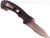 Emerson Knives Tiger SFS folding knife with thumb disk and Emerson Wave opener - shown open pocket clip side.  Satin 154CM stainless steel combo edge blade.  Black G-10 handle.  Model TIGER-SFS.