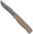 Condor Tool and Knife Bushglider fixed blade knife - shown out of sheath reverse.  1095 steel plain edge blade.  Tan Polypropylene handle.  Model CTK3948-4.2HC.