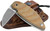 Condor Tool and Knife Primitive Bush Folder knife - shown out of sheath reverse with sheath in background.  1075 steel plain edge blade.  Micarta handle.  Model CTK3919-2.25.
For reference only.