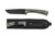 Condor Tool and Knife Garuda fixed blade knife - shown out of sheath reverse and in sheath obverse.  1075 HC steel plain edge blade.  Gray Micarta handle.  Model CTK254-5HC.
For reference only.