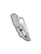 Byrd Harrier 2 folding knife with thumb slot - shown closed pocket clip side.  Satin 8Cr13MoV stainless steel plain edge blade.  Stainless steel handle.  Model BY01P2.