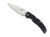 Spyderco Native Chief Sprint Run folding knife with thumb hole - shown open presentation side.  Satin S90V stainless steel plain edge blade.  Black carbon fiber handle.  Model C244CF90VP.
For reference only.