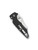 Spyderco Yojumbo folding knife with thumb hole - shown closed pocket clip side.  Satin S30V stainless steel plain edge blade.  Black G-10 handle.  Model C253GP.
