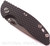 Rick Hinderer Knives XM-18 3.0" Spear Point Non Flipper folding knife with thumb studs - shown closed presentation side.  Stonewash 20CV stainless steel plain edge blade.  Black G-10 handle with stonewash lock side.  Model K10813SGS00.