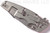 Rick Hinderer Knives Eklipse Harpoon Tanto folding knife with thumb stud and flipper tab - shown closed lock side.  Stonewash 20CV stainless steel plain edge blade.  Orange G-10 handle with stonewash lock side.  Model K4054SGS00.