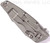 Rick Hinderer Knives Eklipse Harpoon Tanto folding knife with thumb stud and flipper tab - shown closed lock side.  Working Finish 20CV stainless steel plain edge blade.  Black G-10 handle with Working Finish lock side.  Model K4054SGW00.