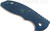 Rick Hinderer Knives Textured G-10 handle scale - reverse.  Fits 3.0" XM-18.  Blue - Black color.  Model K010100700-BB.