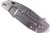 Rick Hinderer Knives XM-18 3.5" Harpoon Spanto folding knife with thumb stud and flipper tab - shown closed lock side.  Stonewash 20CV stainless steel plain edge blade.  OD green - black G-10 handle with stonewash lock side.  Model K2552SGS00.