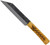 Condor Tool and Knife Norse Dragon Seax fixed blade knife - shown out of sheath obverse.  1095 steel plain edge blade.  Wood handle.  Model CTK1024-7.0HC.