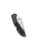 Spyderco Delica 4 folding knife with thumb hole - shown closed pocket clip side.  Satin VG-10 stainless steel combo edge blade.  Foliage Green FRN handle.  Model C11PSFG.