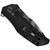 Zero Tolerance 0308BLKTS folding knife with flipper tab - closed - serial number side.  Tiger stripe coated 3.75" 20CV stainless steel plain edge blade.  Black G-10 handle.  Model 0308BLKTS.
