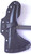 RMJ Tactical Shrike tomahawk - shown close up of head in sheath reverse.  Tungsten Cerakote 80CRV2 steel plain edge head.  OG green rubber handle.