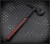 RMJ Tactical Snuggles 18" tactical hammer - shown obverse.  Black Cerakote 80CRV2 steel head.  Johnny Red G-10 handle.