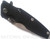 Rick Hinderer Knives Eklipse Harpoon Spanto folding knife with thumb stud and flipper tab - shown closed presentation side.  Stonewash 20CV stainless steel plain edge blade.  Black G-10 handle with stonewash lock side.  Model K40442SGS00.