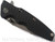 Rick Hinderer Knives Eklipse Harpoon Spanto folding knife with thumb stud and flipper tab - shown closed presentation side.  Working Finish 20CV stainless steel plain edge blade.  Black G-10 handle with Battle Blue lock side.  Model K40442SGW00.