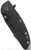 Rick Hinderer Knives Skinny XM-18 3.5" Harpoon Spanto folding knife with thumb stud and flipper tab - shown closed presentation side.  Stonewash 20CV stainless steel plain edge blade.  Black G-10 handle with stonewash lock side.  Model K2555SGS00.
