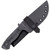 Condor Tool and Knife Ripper fixed blade knife - shown in sheath obverse.  1095 steel plain edge blade.  Micarta handle.  Model CTK3939-4.56HC.