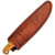 Condor Tool and Knife Trelken fixed blade knife - shown in sheath reverse.  420 HC stainless steel plain edge blade.  Wood handle.  Model CTK114-3.5SS.