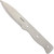 Condor Tool and Knife Bushlore Blade Blank - obverse shown.  1075 steel plain edge blade.  No handle.  Model CB232-4.3HC.