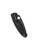 Spyderco Resilience folding knife with thumb hole - shown closed pocket clip side.  Black 8Cr13MoV stainless steel plain edge blade.  Black FRN handle.  Model C142PBBK.