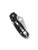 Spyderco Para 3 folding knife with thumb hole - shown closed pocket clip side.  Satin S45VN stainless steel plain edge blade. Black G-10 handle.  Model C223GP.