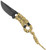 Condor Tool and Knife Carlitos neck knife - shown out of sheath reverse.  1075 HC steel plain edge blade.  Tan cord wrapped handle.  Model CTK808-25HC.