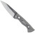 Condor Tool and Knife Bush Slicer fixed blade knife - shown out of sheath reverse.  1095 steel plain edge blade.  Micarta handle.  Model CTK3956-4.25HC.